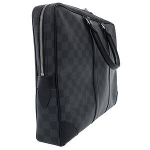 Louis Vuitton Damier Business Porte Black Graphite Voyage Document Bag